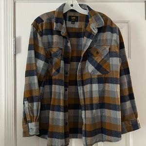 Lee - Flannel - Navy/Gray/Camel - XL
